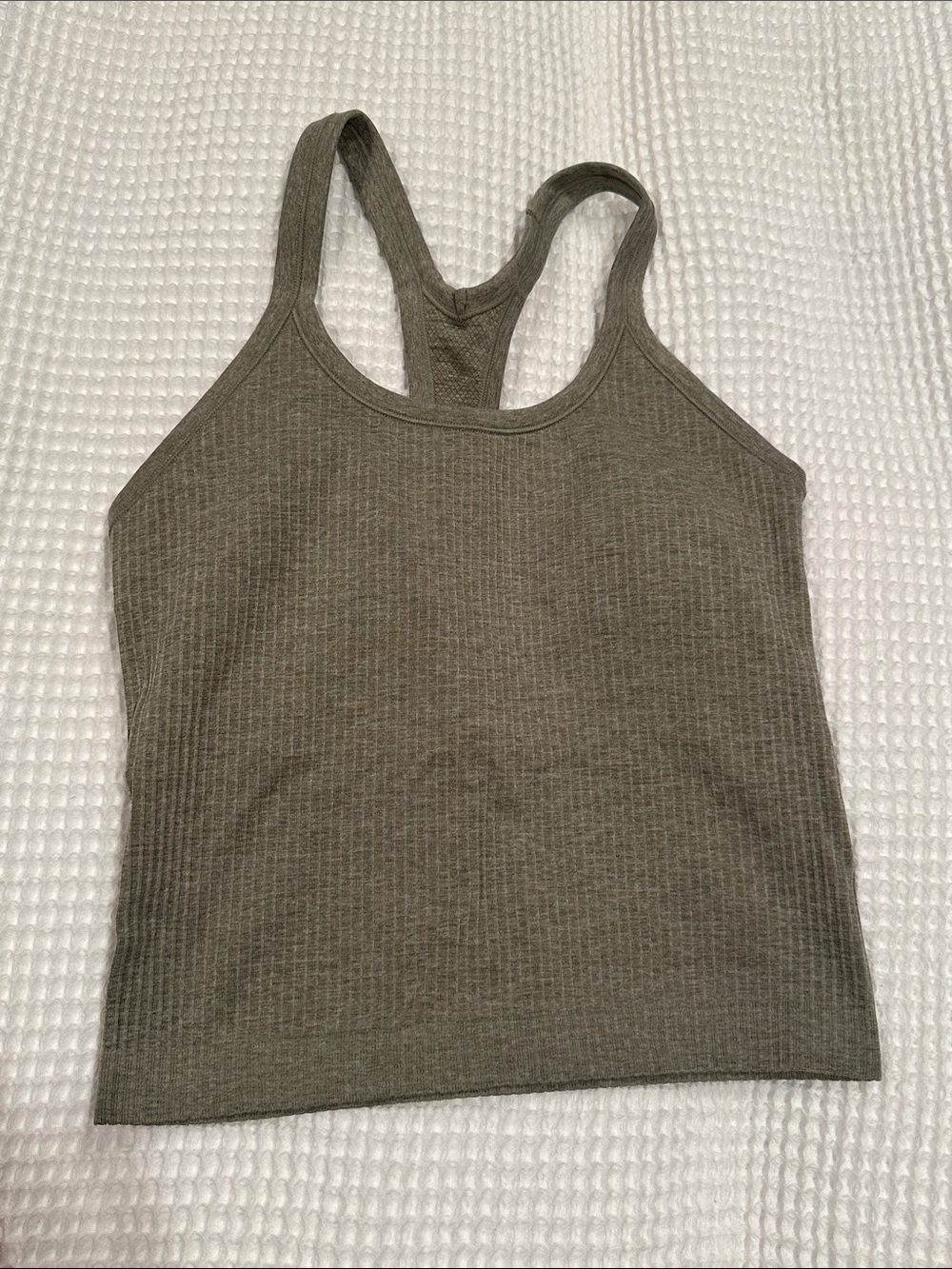 Ribbed Racerback Tank Top - Picture 5 of 6